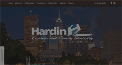 Desktop Screenshot of hardindentistry.com